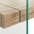 Table basse moderne en verre - 43,3 x 23,6 x 16,5