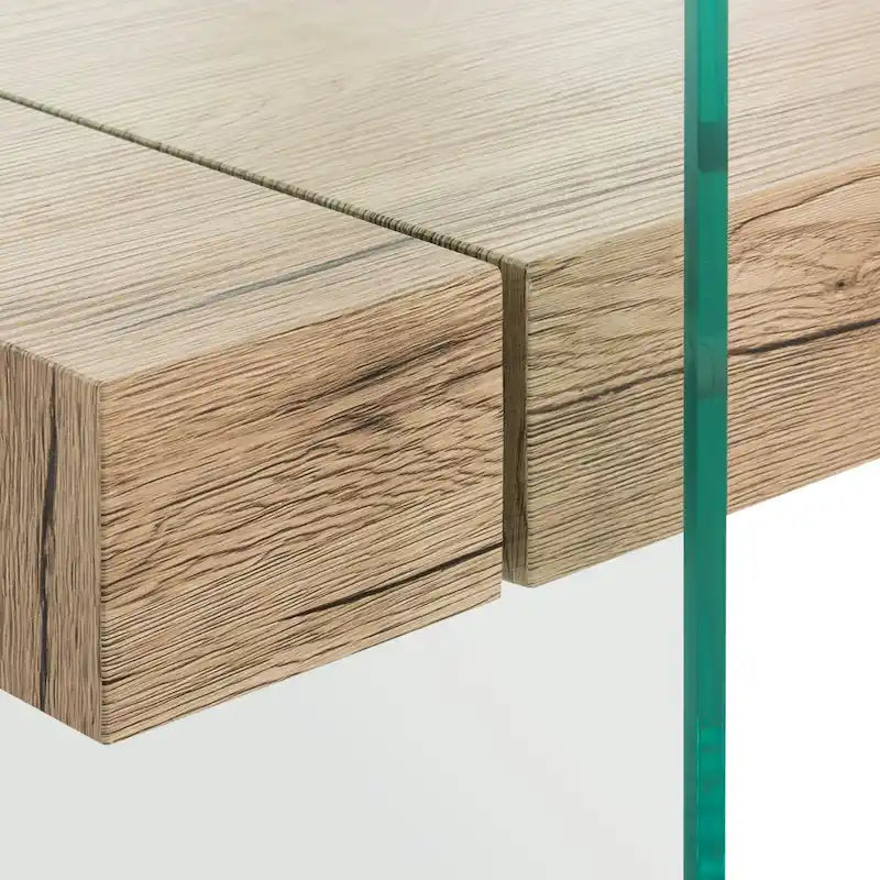 Table basse moderne en verre - 43,3 x 23,6 x 16,5