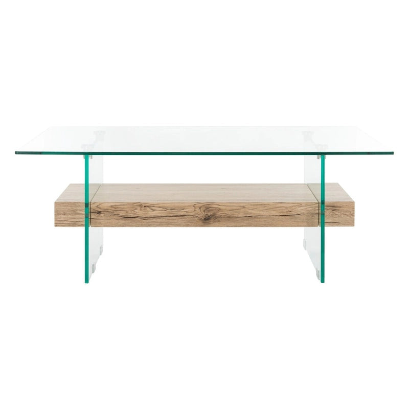 Table basse moderne en verre - 43,3 x 23,6 x 16,5
