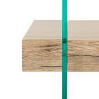 Table basse moderne en verre - 43,3 x 23,6 x 16,5