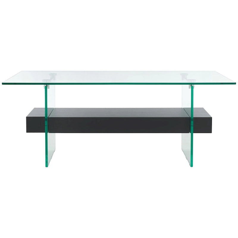 Table basse moderne en verre - 43,3 x 23,6 x 16,5