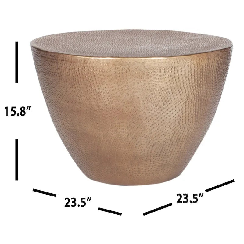 Table basse tambour - 24 L x 24 P x 16 H