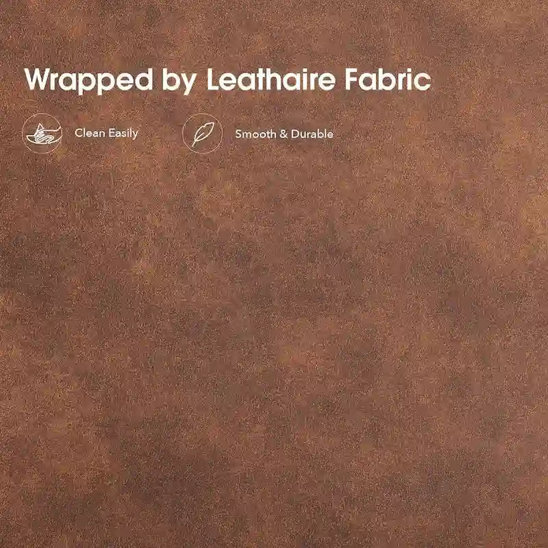 Fauteuil d'appoint Leathaire avec pouf