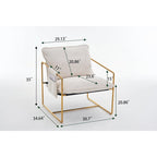 Fauteuils suspendus rembourrés avec pochettes latérales, structure métallique