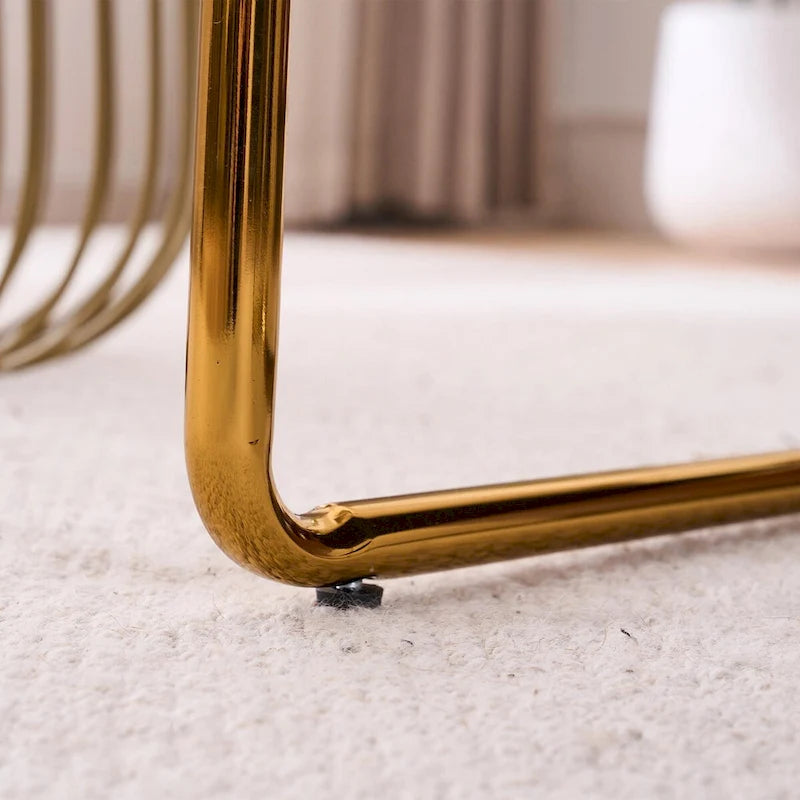 Fauteuils suspendus rembourrés avec pochettes latérales, structure métallique