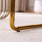 Fauteuils suspendus rembourrés avec pochettes latérales, structure métallique