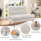 Canapé Causeuse, Petit Canapé Moderne Confortable pour Chambre et Salon, Petite Causeuse pour Petits Espaces, Montage Facile