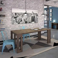 Console extensible moderne Table à manger - 31,5 L x 17,5 P x 30 H ( Ext: 17,5 - 73 L )