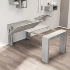 Console extensible moderne Table à manger - 31,5 L x 17,5 P x 30 H ( Ext: 17,5 - 73 L )