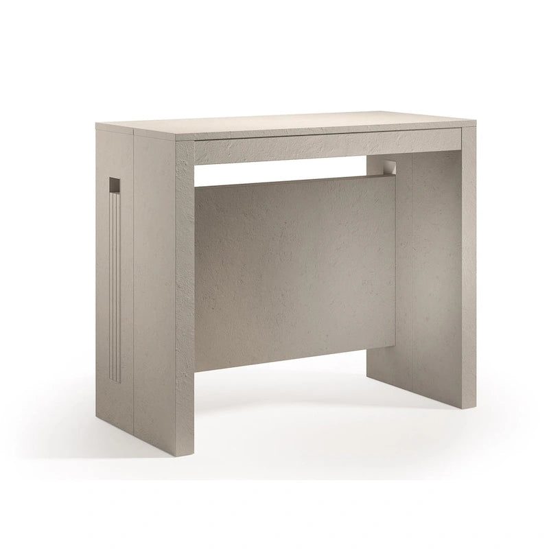 Console extensible moderne Table à manger - 31,5 L x 17,5 P x 30 H ( Ext: 17,5 - 73 L )