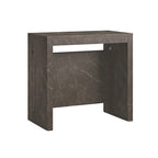 Console extensible moderne Table à manger - 31,5 L x 17,5 P x 30 H ( Ext: 17,5 - 73 L )