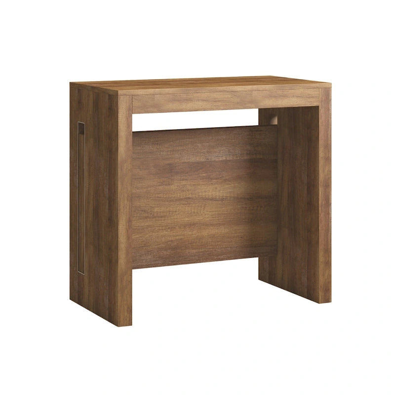 Console extensible moderne Table à manger - 31,5 L x 17,5 P x 30 H ( Ext: 17,5 - 73 L )