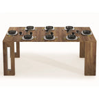 Console extensible moderne Table à manger - 31,5 L x 17,5 P x 30 H ( Ext: 17,5 - 73 L )