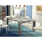 Console extensible moderne Table à manger - 31,5 L x 17,5 P x 30 H ( Ext: 17,5 - 73 L )