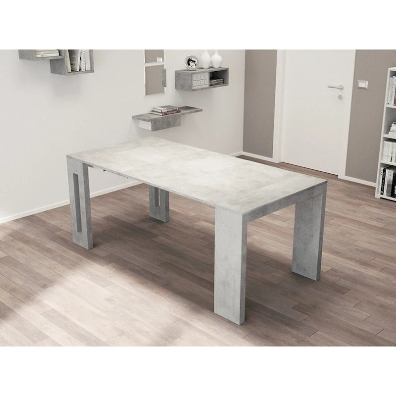 Console extensible moderne Table à manger - 31,5 L x 17,5 P x 30 H ( Ext: 17,5 - 73 L )