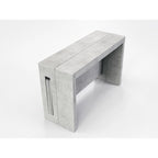 Console extensible moderne Table à manger - 31,5 L x 17,5 P x 30 H ( Ext: 17,5 - 73 L )