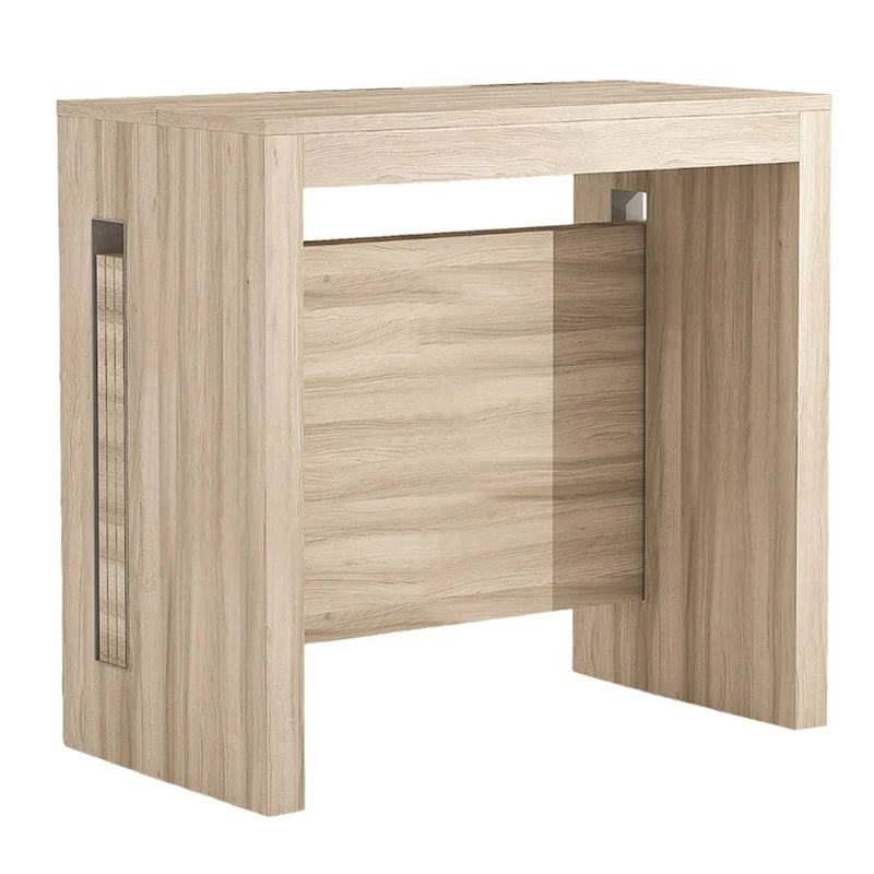 Console extensible moderne Table à manger - 31,5 L x 17,5 P x 30 H ( Ext: 17,5 - 73 L )