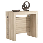 Console extensible moderne Table à manger - 31,5 L x 17,5 P x 30 H ( Ext: 17,5 - 73 L )