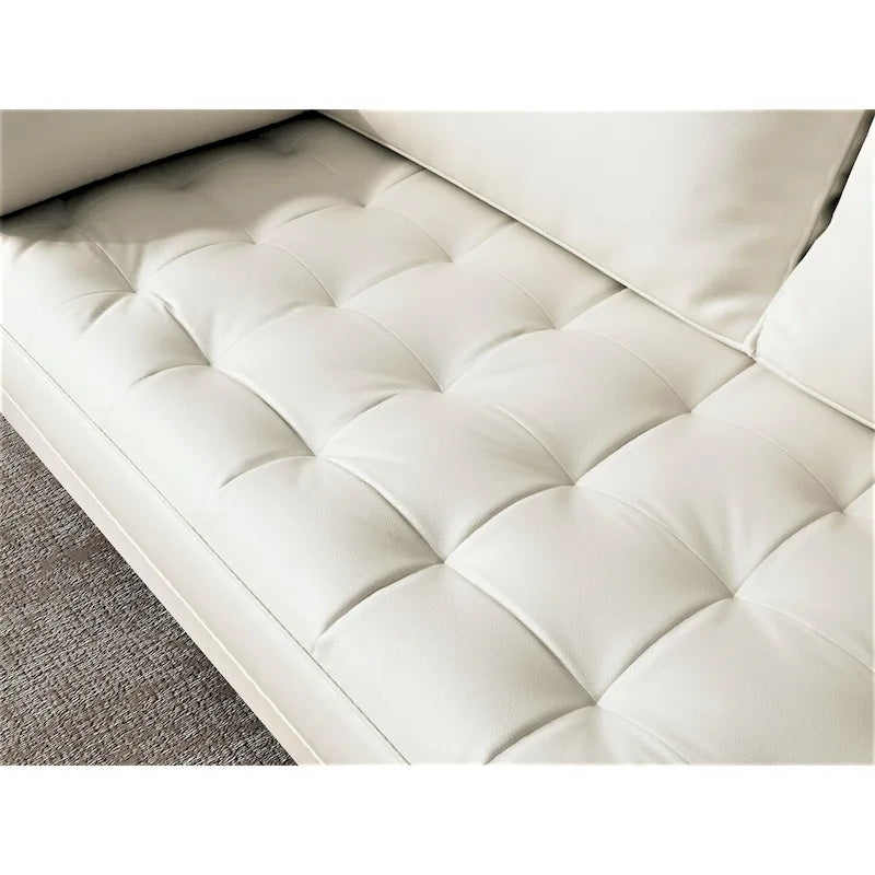 Canapé en cuir vegan de 70 pouces