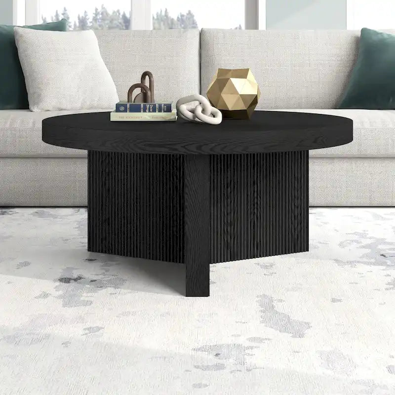 Table basse ronde de 32 pouces de large