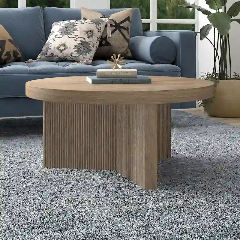 Table basse ronde de 32 pouces de large