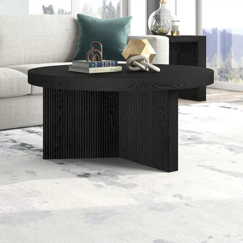 Table basse ronde de 32 pouces de large