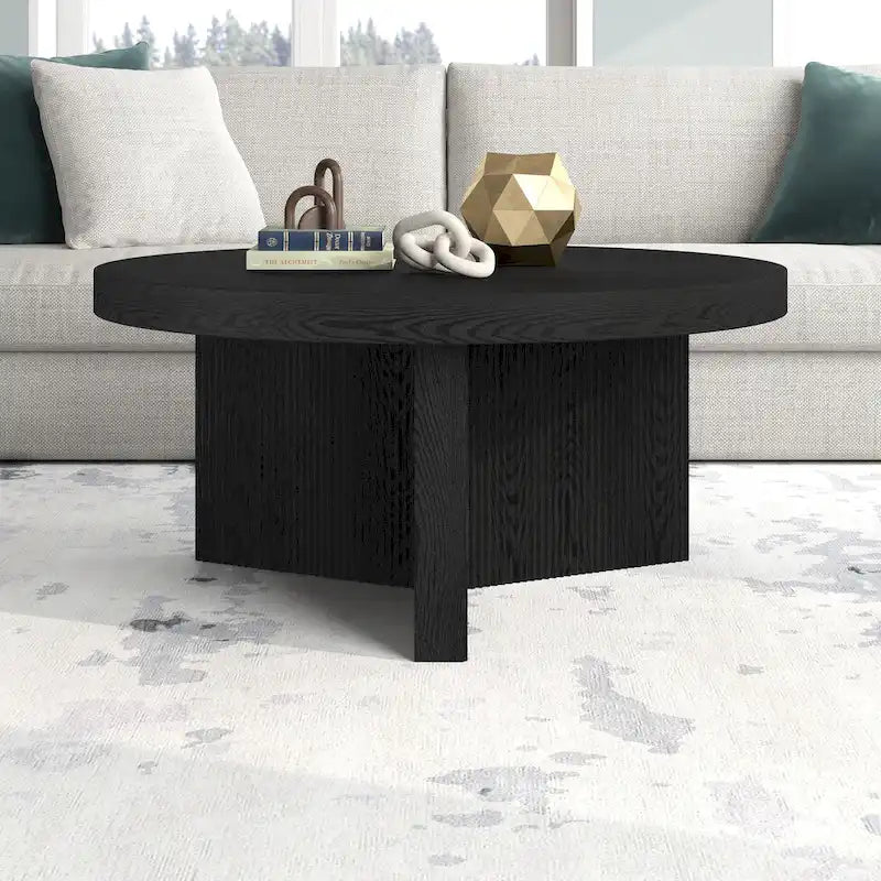 Table basse ronde de 32 pouces de large