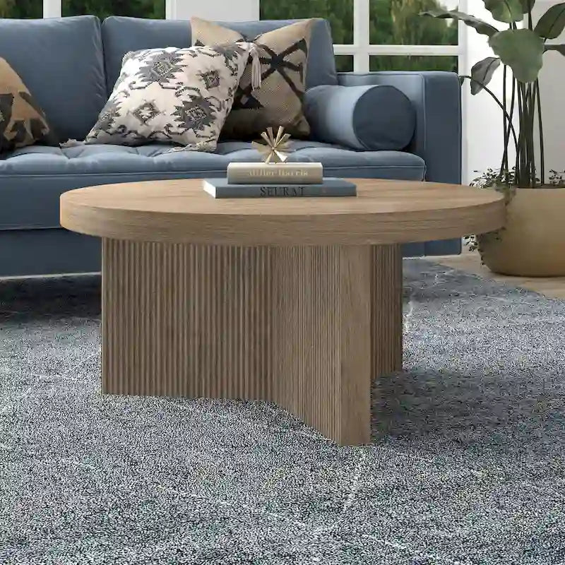 Table basse ronde de 32 pouces de large