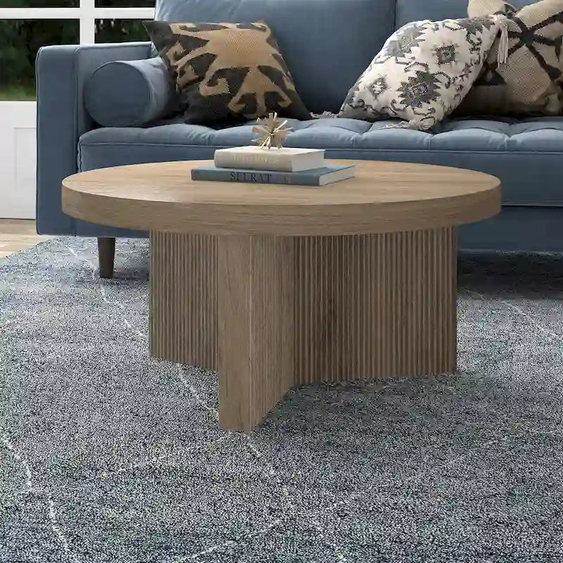 Table basse ronde de 32 pouces de large