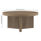 Table basse ronde de 32 pouces de large