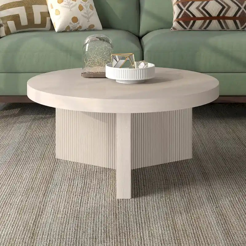 Table basse ronde de 32 pouces de large