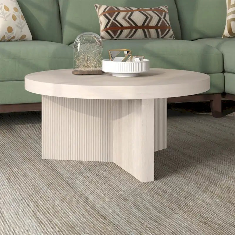 Table basse ronde de 32 pouces de large