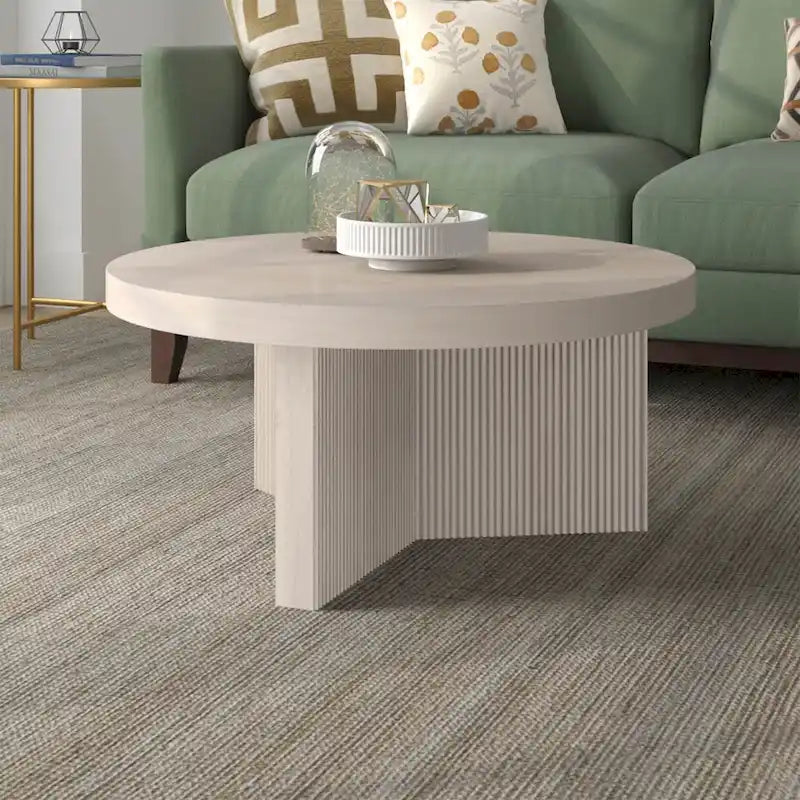 Table basse ronde de 32 pouces de large