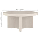 Table basse ronde de 32 pouces de large