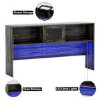 Bureau d'angle en L avec classeur et huche, bureau d'ordinateur d'angle pour bureau à domicile avec tiroirs et station de charge