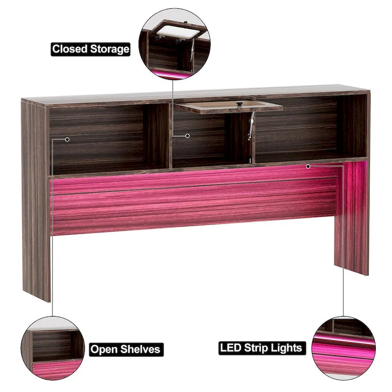 Bureau d'angle en L avec classeur et huche, bureau d'ordinateur d'angle pour bureau à domicile avec tiroirs et station de charge