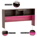 Bureau d'angle en L avec classeur et huche, bureau d'ordinateur d'angle pour bureau à domicile avec tiroirs et station de charge
