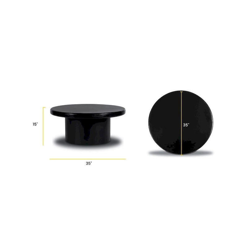 Table basse noire