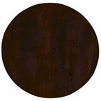 Table basse piédestal ronde en bois de 31 po