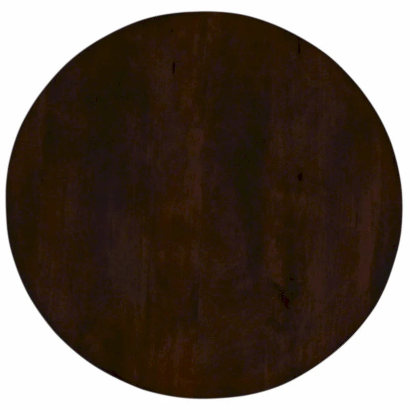 Table basse piédestal ronde en bois de 31 po