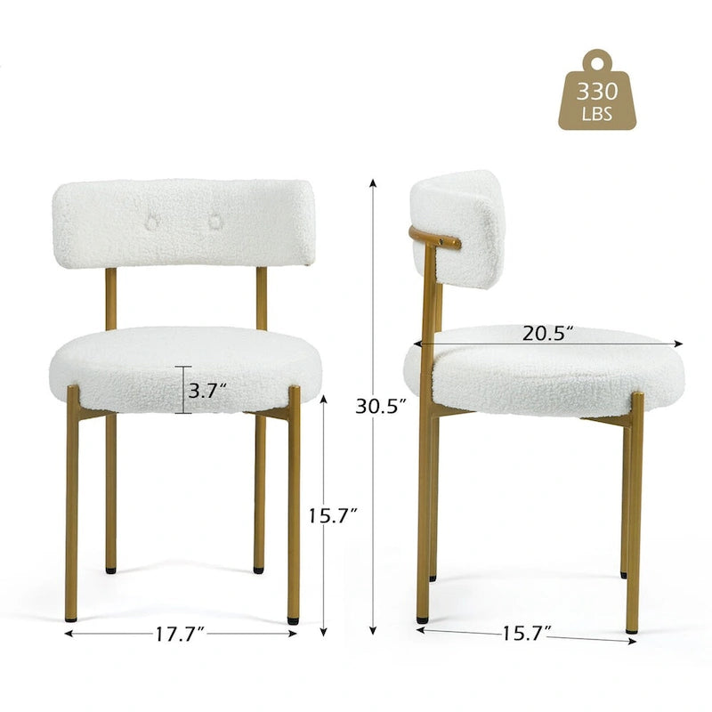 Chaises de salle à manger de cuisine du milieu du siècle moderne