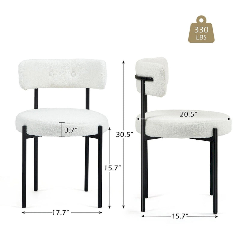 Chaises de salle à manger de cuisine du milieu du siècle moderne