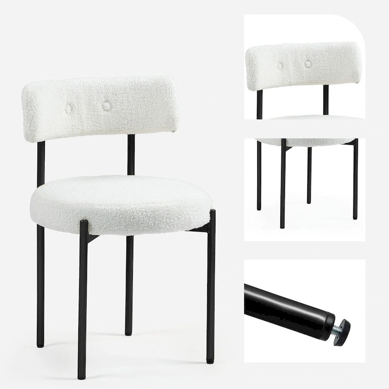 Chaises de salle à manger de cuisine du milieu du siècle moderne