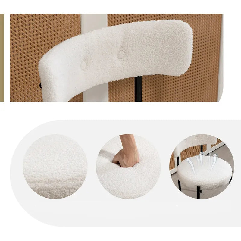 Chaises de salle à manger de cuisine du milieu du siècle moderne
