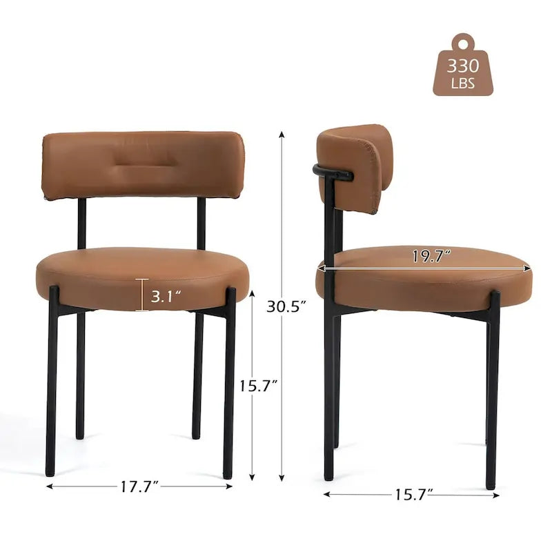 Chaises de salle à manger de cuisine du milieu du siècle moderne