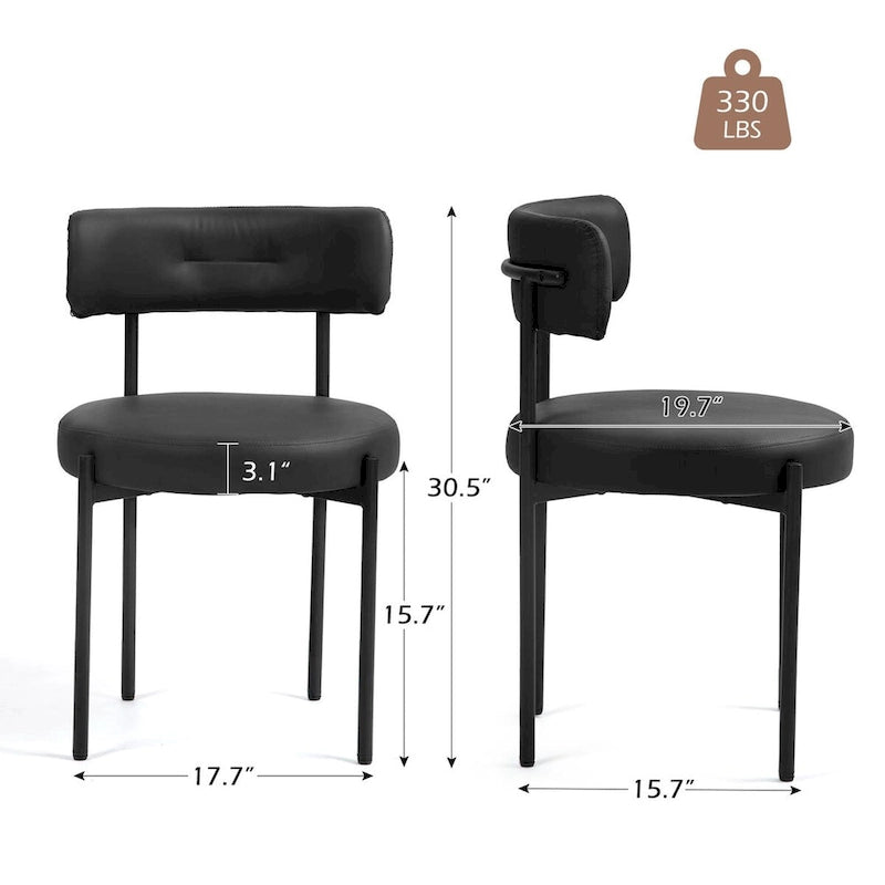 Chaises de salle à manger de cuisine du milieu du siècle moderne