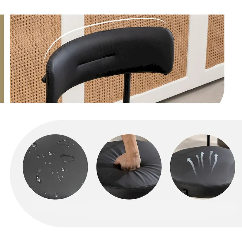 Chaises de salle à manger de cuisine du milieu du siècle moderne