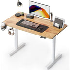 Table de bureau réglable en hauteur électrique pour la maison, bureau assis-debout avec plateau épissé