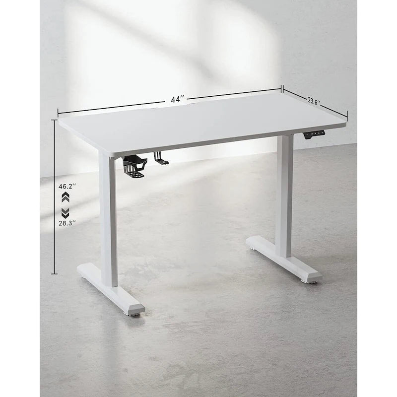 Table de bureau réglable en hauteur électrique pour la maison, bureau assis-debout avec plateau épissé