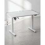Table de bureau réglable en hauteur électrique pour la maison, bureau assis-debout avec plateau épissé